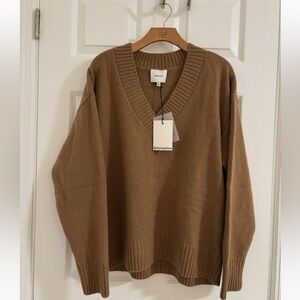 Reformation Oversized V-Neck Cashmere Sweater